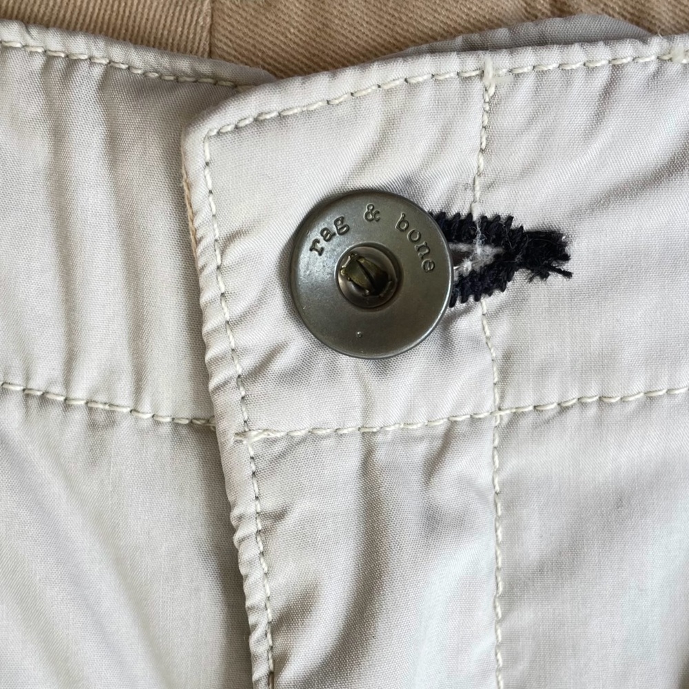 rag & bone Lightweight Cotton Pants with Elastic Hem, Ankle Zippers, Size 28 - Picture 8 of 8